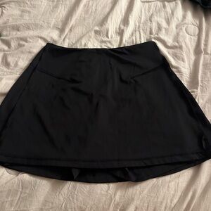Black athletic skirt